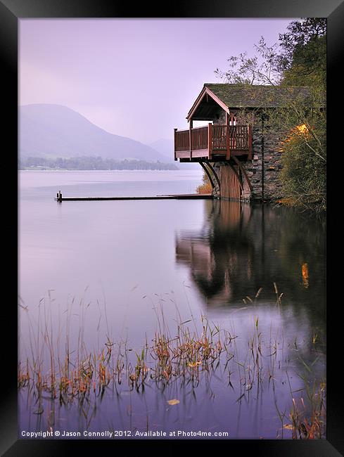 Lakeside Boathouse, Ullswater Framed Print by Jason Connolly