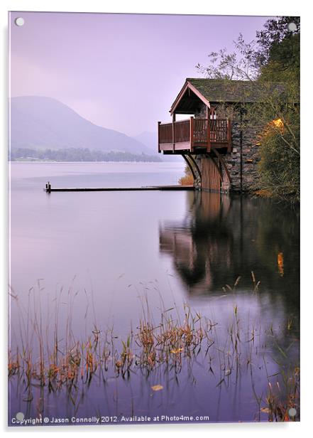 Lakeside Boathouse, Ullswater Acrylic by Jason Connolly