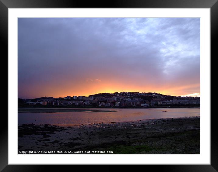 Just Missed The Sunset ... Framed Mounted Print by Andrew Middleton
