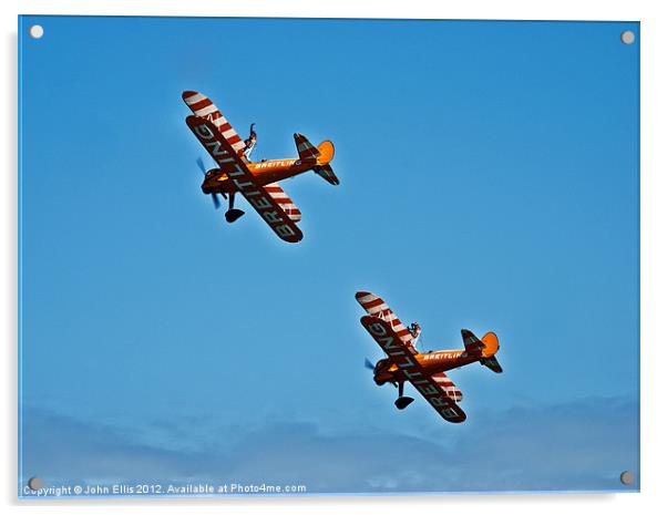 Boeing Stearman Aircraft Acrylic by John Ellis