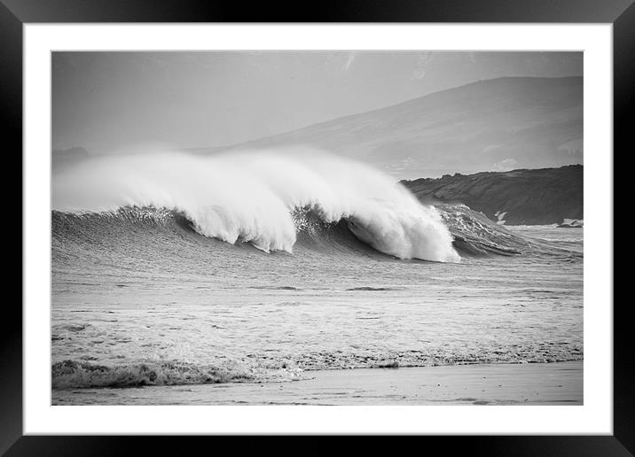 Atlantic Swell Framed Mounted Print by Shane Murphy