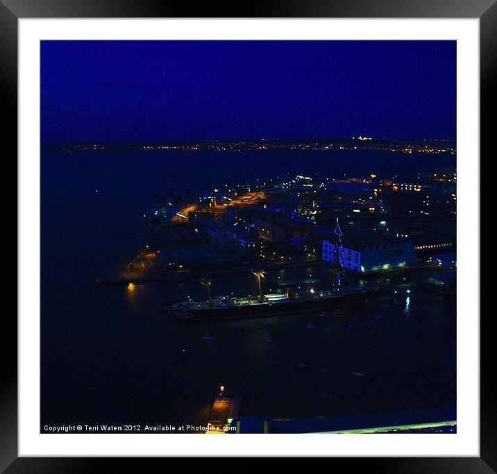 Victory Over Warrior at Night Framed Mounted Print by Terri Waters