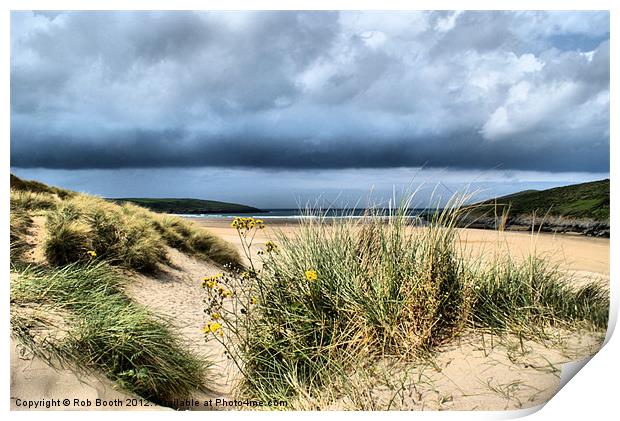 'Dunes at Crantock' Print by Rob Booth