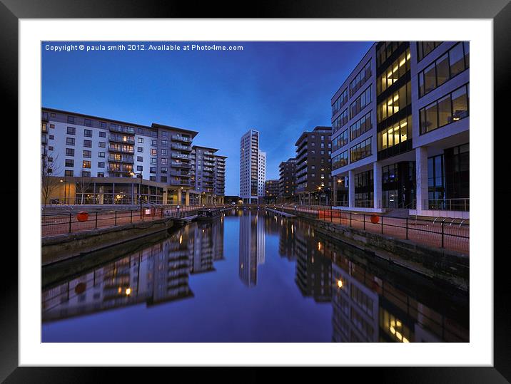 Leeds Dock (Clarence Dock) Framed Mounted Print by paula smith