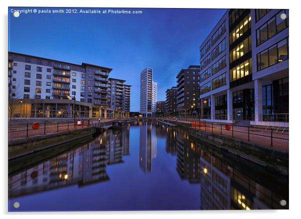 Leeds Dock (Clarence Dock) Acrylic by paula smith