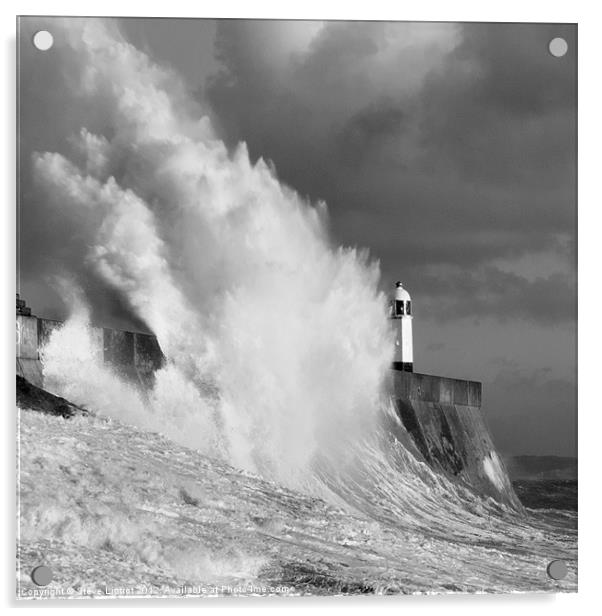 Porthcawl Lighthouse Acrylic by Steve Liptrot
