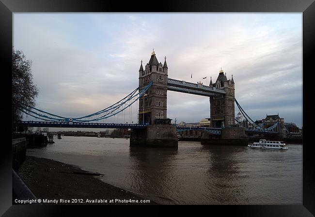 Tower Bridge London Framed Print by Mandy Rice