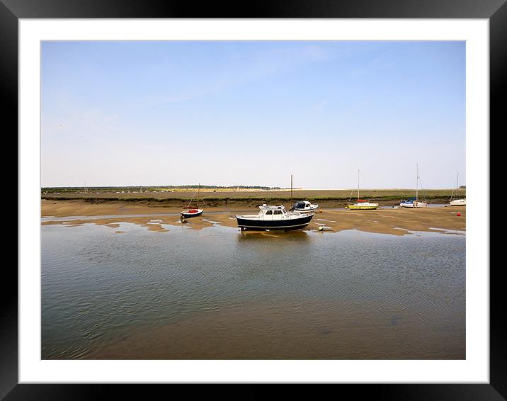 Wells Harbour 3 Framed Mounted Print by justin rafftree
