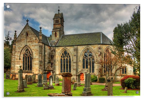 The Kirk of Calder Acrylic by Tom Gomez