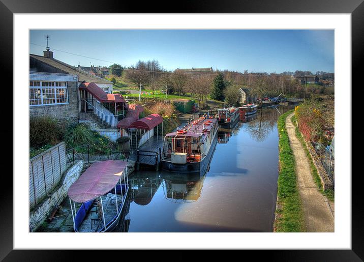 Barges Framed Mounted Print by Tom Gomez