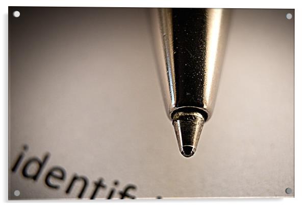 Macro Ballpoint Pen Acrylic by Dave Frost