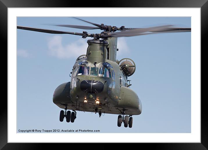 RAF Chinook Framed Mounted Print by Rory Trappe