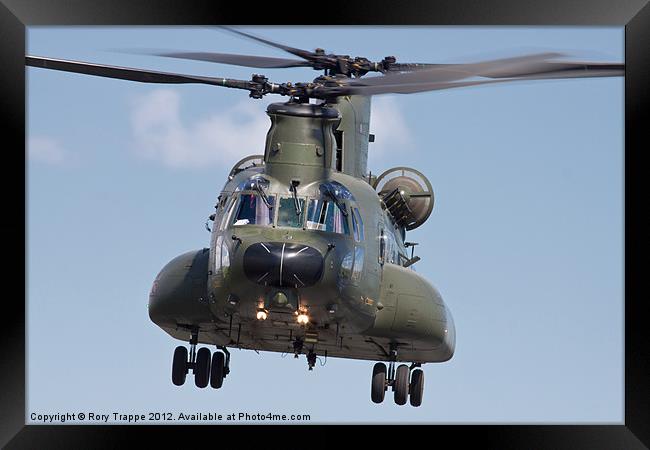 RAF Chinook Framed Print by Rory Trappe