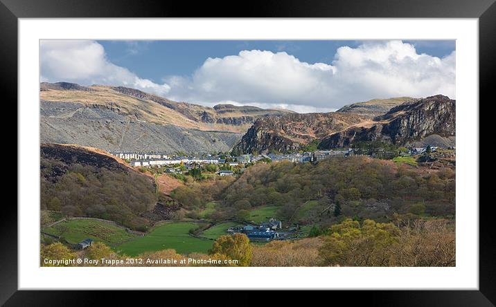 Blaenau Ffestiniog Framed Mounted Print by Rory Trappe