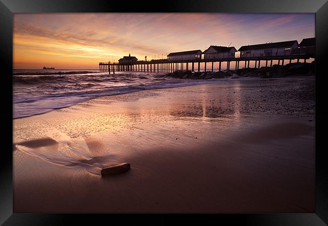 Early Morning Glow over Southwold Framed Print by Stephen Mole