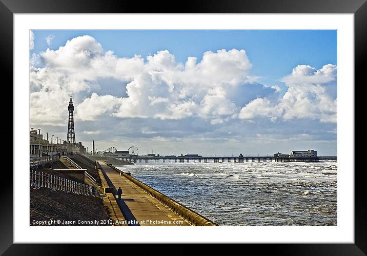Blackpool, Lancashire Framed Mounted Print by Jason Connolly