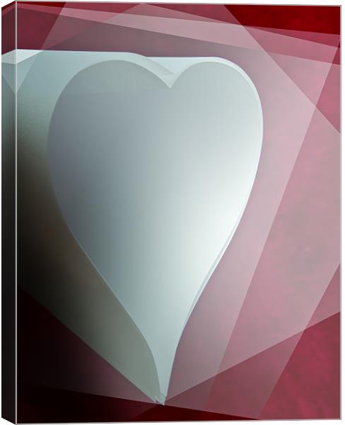 Valentine paper heart Canvas Print by Gary Eason
