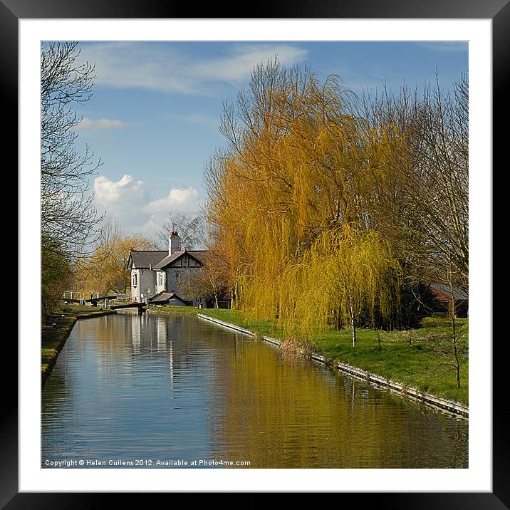 LOCK KEEPER'S COTTAGE Framed Mounted Print by Helen Cullens