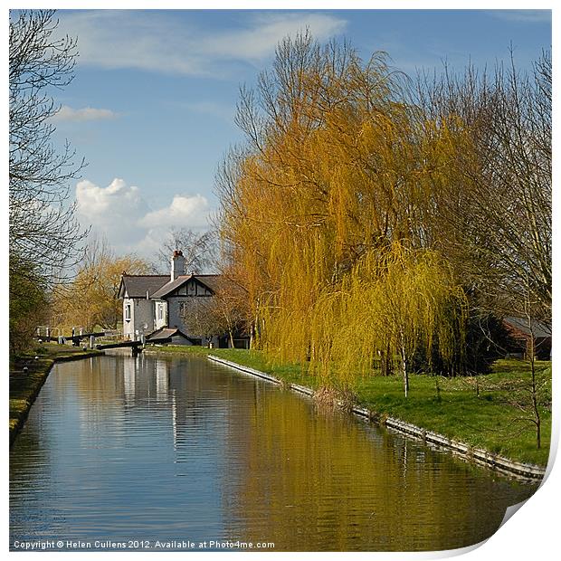 LOCK KEEPER'S COTTAGE Print by Helen Cullens