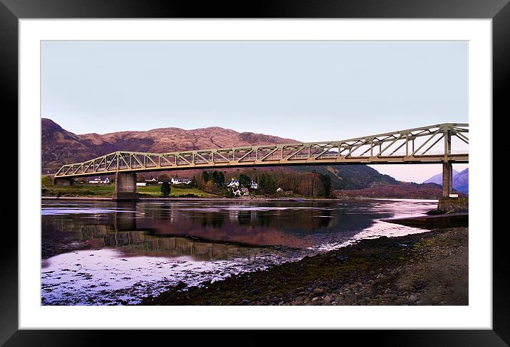 Ballachulish Bridge at Twilight Framed Mounted Print by Jacqi Elmslie