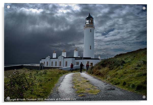 Mull of galloway Lighthouse Acrylic by Keith Thorburn EFIAP/b