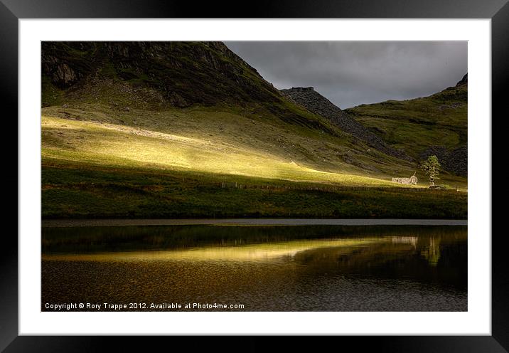 Cwmorthin sunburst Framed Mounted Print by Rory Trappe