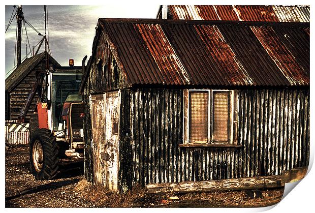 Tractor & Shed Print by Paul Davis