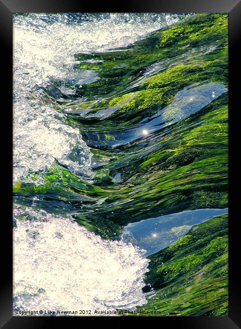 River Rush Framed Print by Luke Newman
