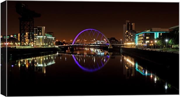 Glasgow Clyde Arc Bridge Canvas Print by Grant Glendinning