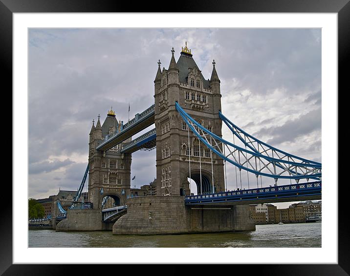 TOWER BRIDGE Framed Mounted Print by radoslav rundic