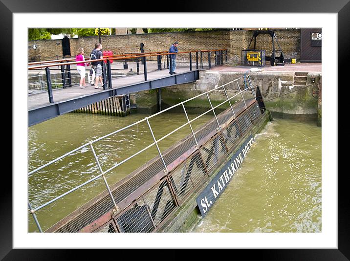 St.KATHARINE DOCKS Framed Mounted Print by radoslav rundic