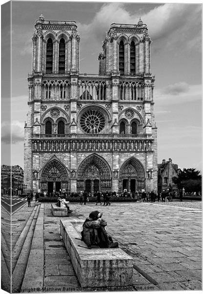 Notre Dame Canvas Print by Matthew Bates