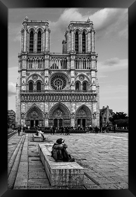 Notre Dame Framed Print by Matthew Bates