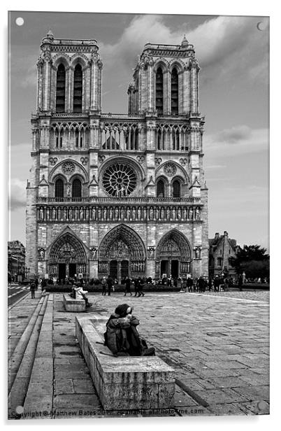 Notre Dame Acrylic by Matthew Bates