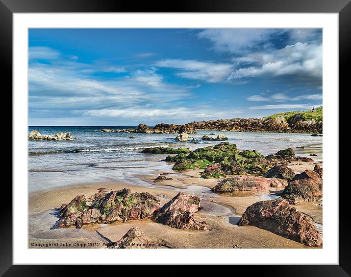 St Abbs beach Framed Mounted Print by Colin Chipp
