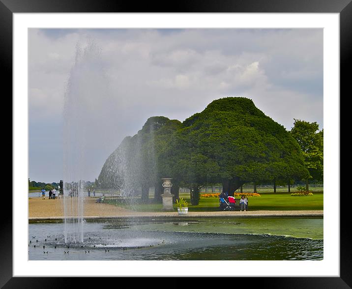 HAMPTON COURT GARDENS Framed Mounted Print by radoslav rundic