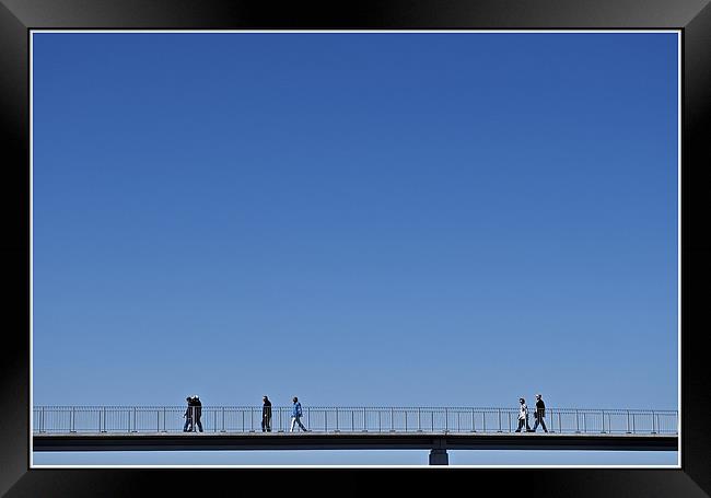 Sky Bridge Framed Print by Bruce Glasser