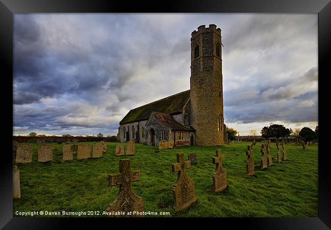 All Saints Church Woodton Framed Print by Darren Burroughs