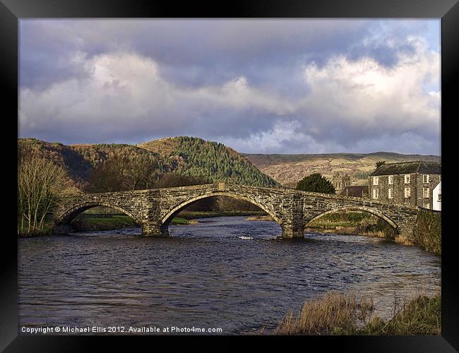 Pont Fawr, Llanwrst Framed Print by Michael Ellis