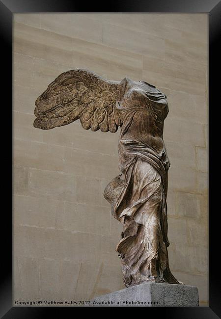 The Winged Victory of Samothrace Framed Print by Matthew Bates