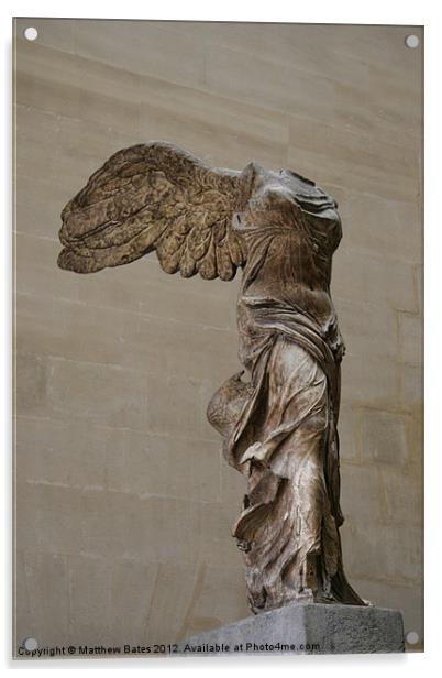 The Winged Victory of Samothrace Acrylic by Matthew Bates