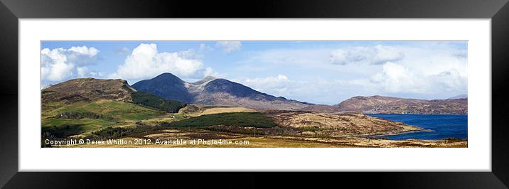 Skye View Framed Mounted Print by Derek Whitton
