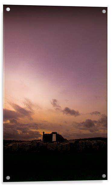 New Dawn at Nendrum Monastic Site Acrylic by pauline morris