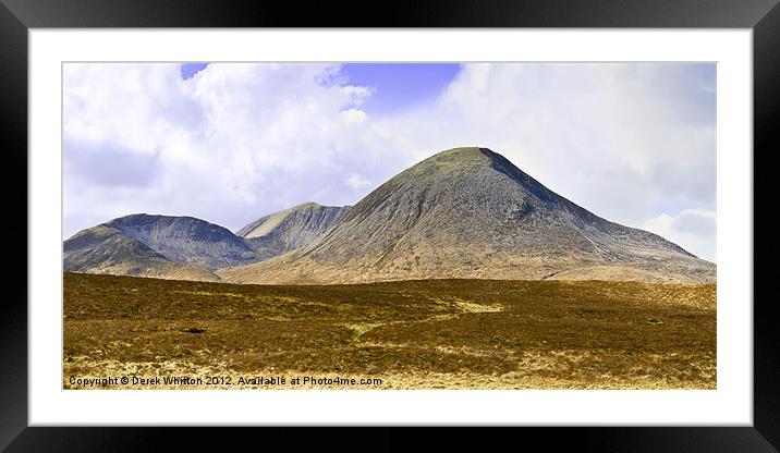 The Red Cuillin, Skye Framed Mounted Print by Derek Whitton