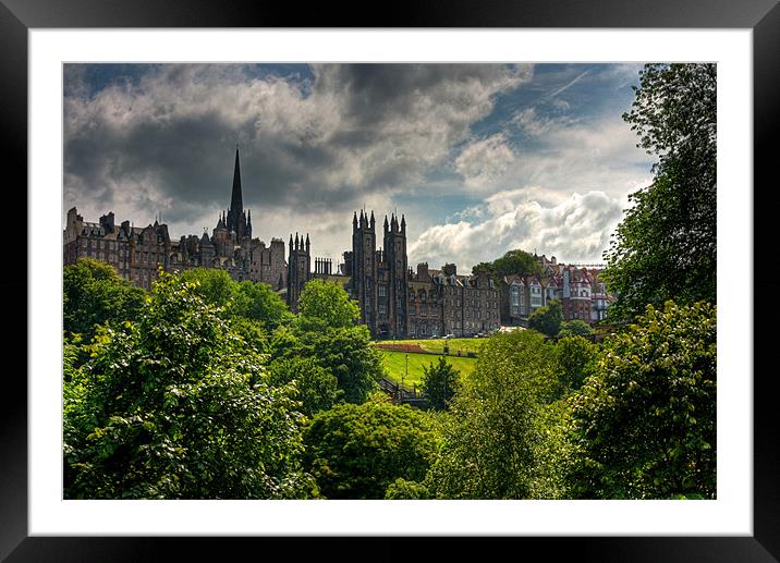 A green and pleasant city Framed Mounted Print by Tom Gomez
