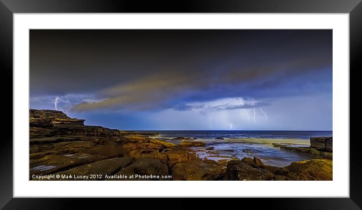 Shining Strom Framed Mounted Print by Mark Lucey