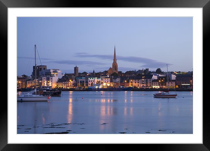 Wexford Harbour at sundown Framed Mounted Print by Ian Middleton