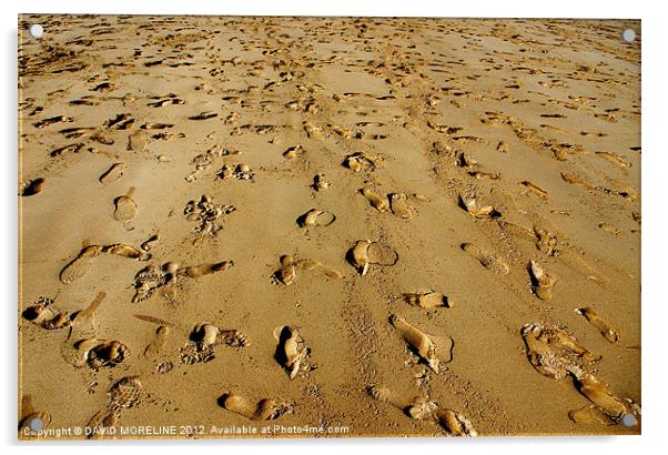 Beach feet. Acrylic by David Moreline