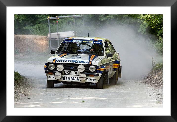 MkII Ford Escort Rallying Framed Mounted Print by Alastair Gentles