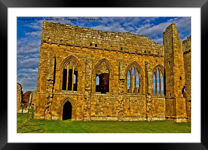 Egglestone Abbey Ruins Framed Mounted Print by Trevor Kersley RIP